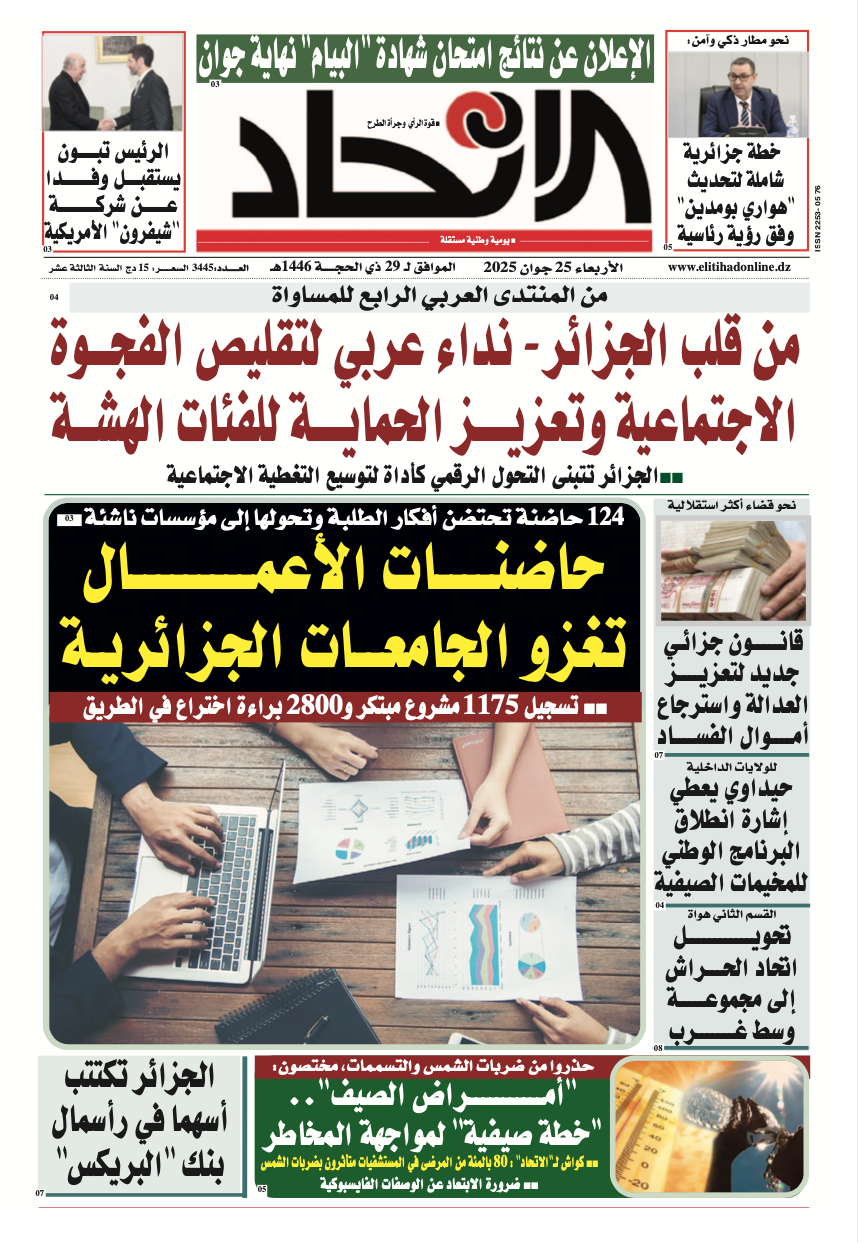 عدد اليوم : 3445