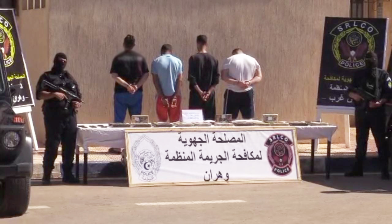 الإطاحة بشبكة منظمة للاتجار بالمخدرات وضبط قرابة 30 كلغ من الكوكايين بوهران