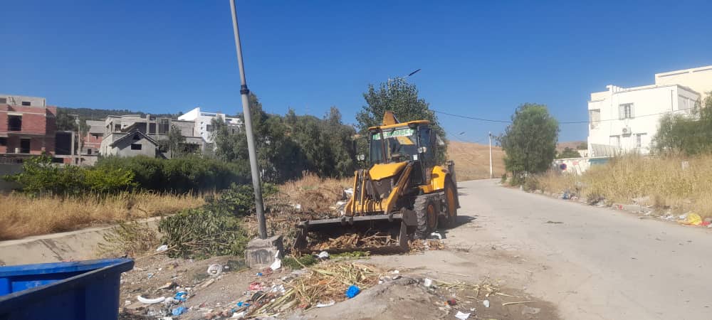 تنظيف المساحات الخضراء بقسنطينة