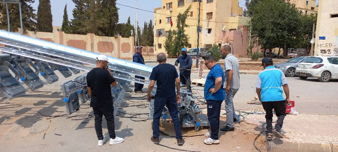 البيض : الشروع في تجهيز ملعب ”زكريا مجدوب” بالأضواء الكاشفة