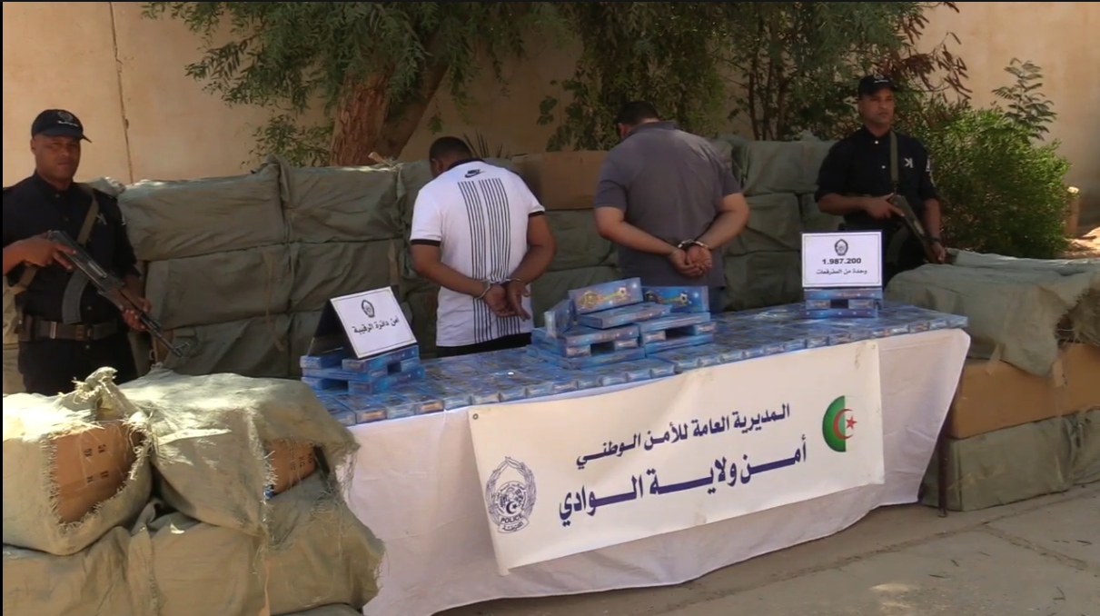 الوادي: توقيف شخصين وضبط قرابة مليوني وحدة من المفرقعات