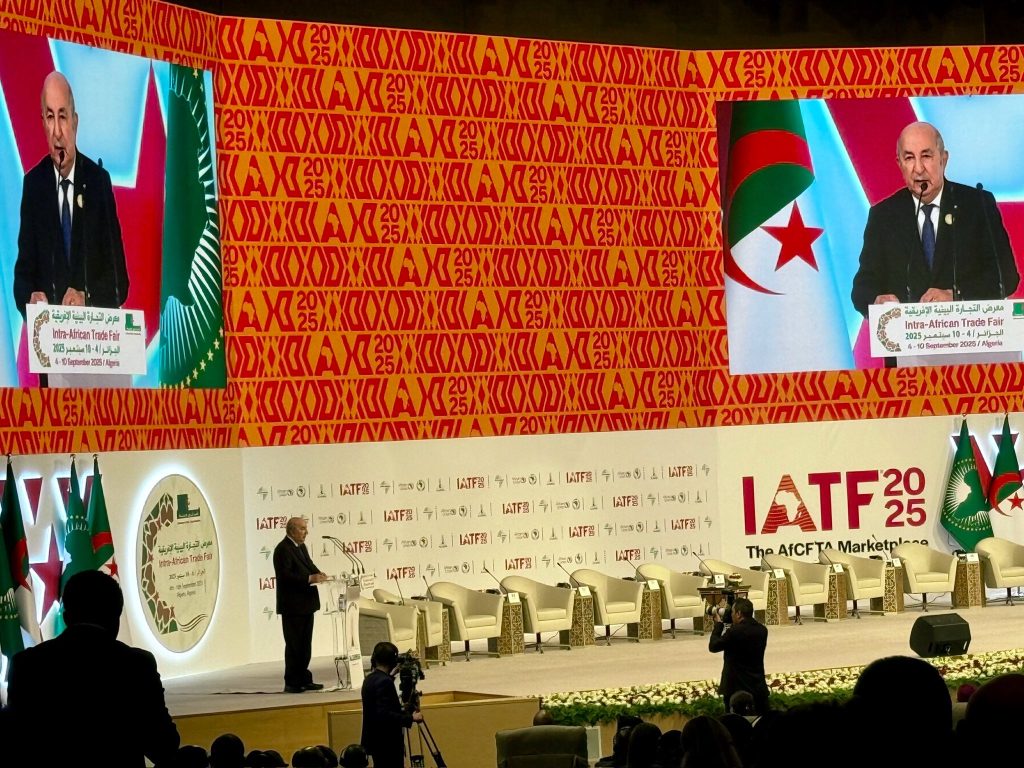 تواصل أشغال الطبعة الرابعة لمعرض التجارة البينية الإفريقية بالجزائر العاصمة