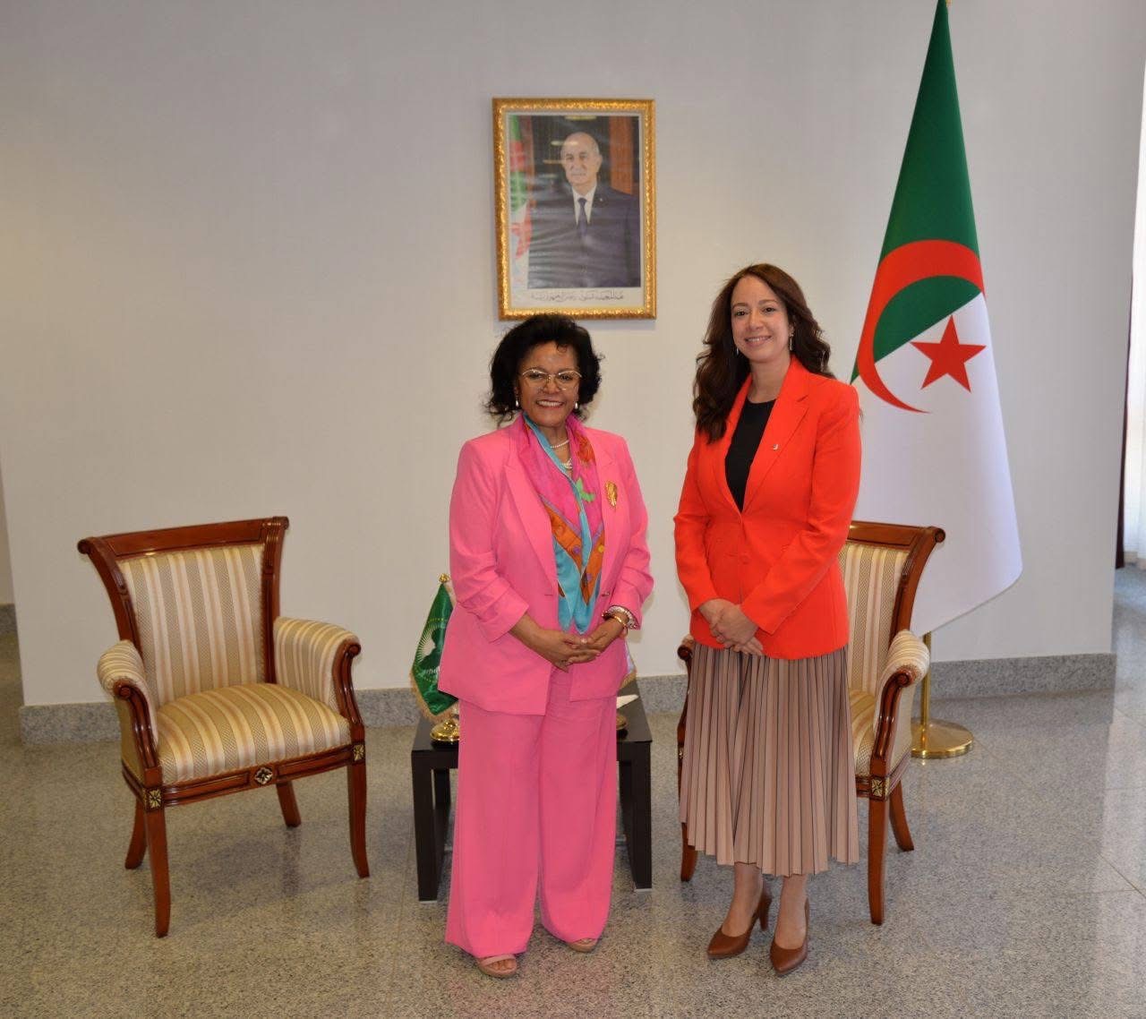 منصوري تستقبل الرئيسة التنفيذية للوكالة الإفريقية للتنمية (AUDA_NEPAD)