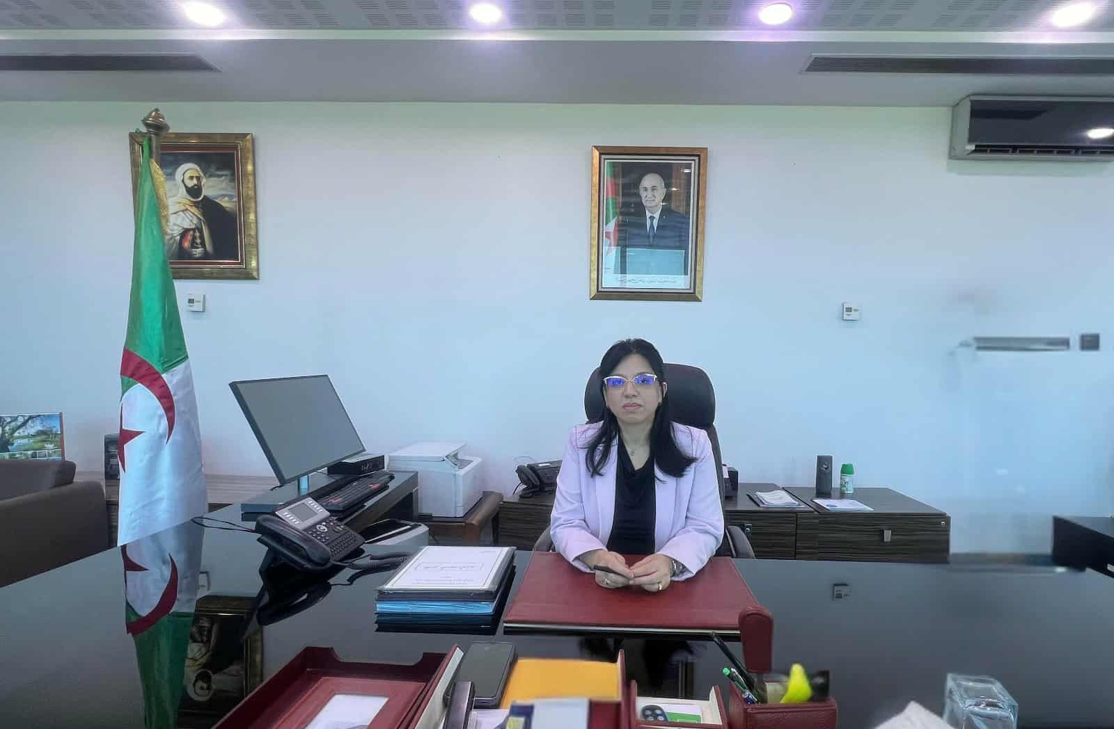 كلمة  أمال عبد اللطيف وزيرة التجارة الداخلية وضبط السوق الوطنية على الموقع الإلكتروني للوزارة