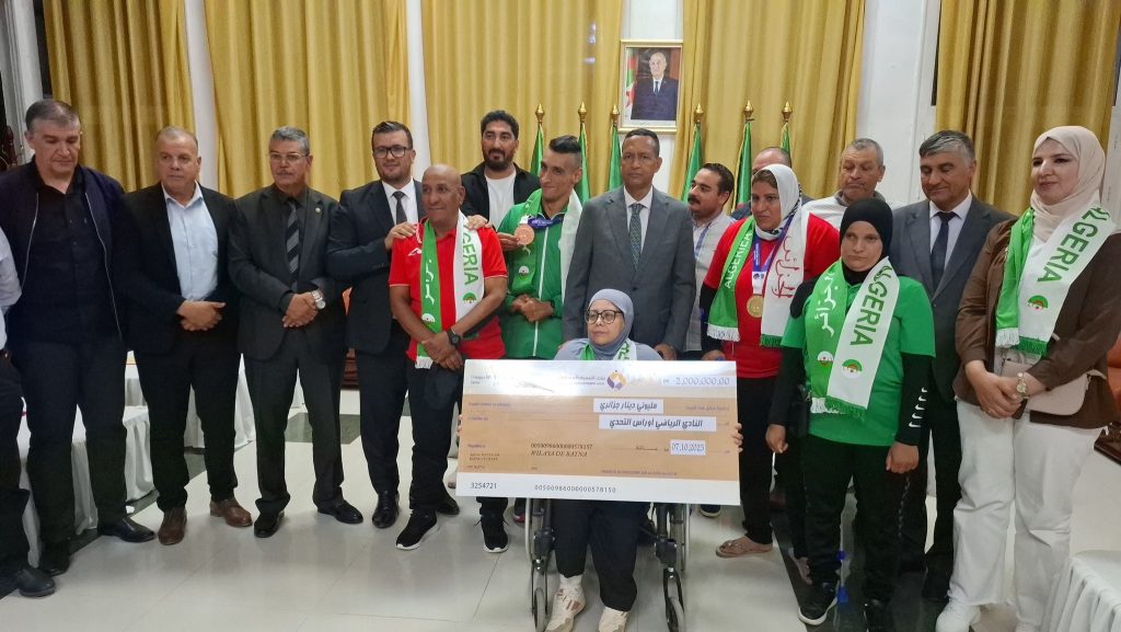 باتنة.. تكريم الرياضيين البرالمبيين لنادي “أوراس التحدي” المتألقين في بطولة العالم لألعاب القوى بنيودلهي