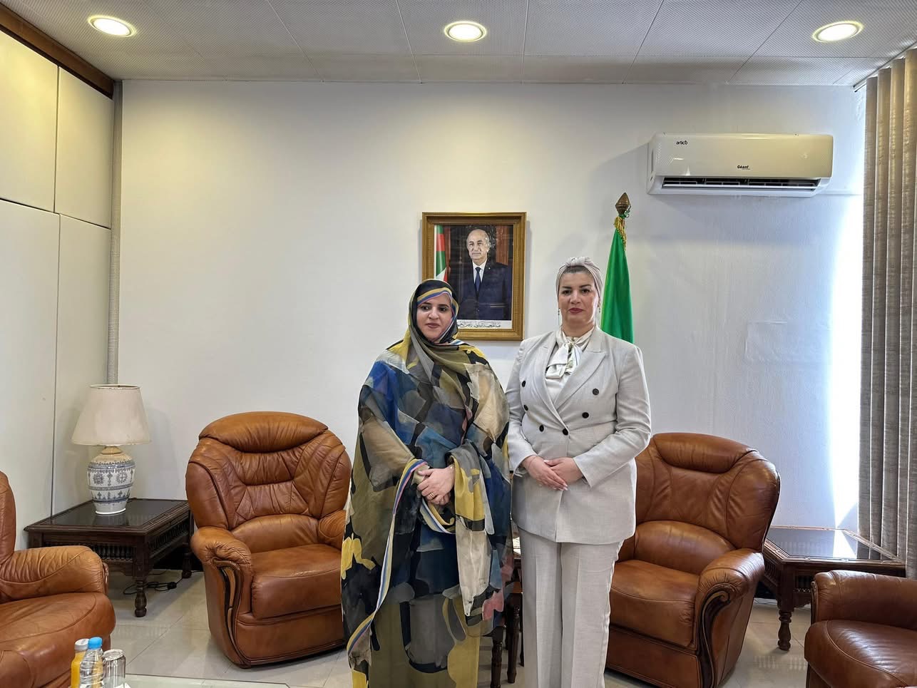مولوجي تستقبل وزيرة التنمية الاجتماعية للجمهورية الإسلامية الموريطانية