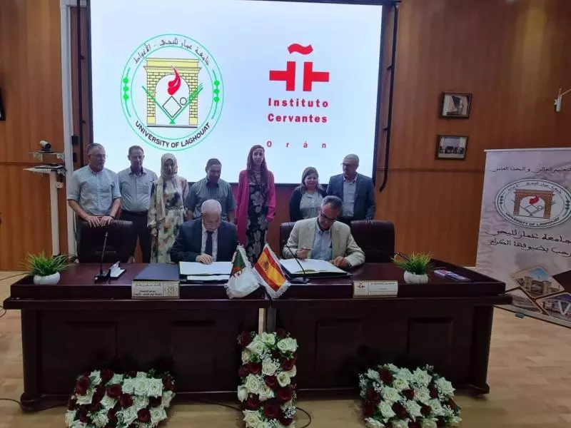 جامعة عمار ثليجي والمدرسة العليا للأساتذة بالأغواط: اتفاقيتا تعاون مع معهد سرفانتيس